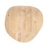 Organisch eiken eettafel - rond - 4 cm dik - rustiek eikenhout (B/C) - ronde eiken tafel met brede lamel