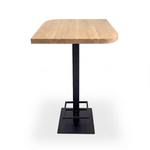 Diagonaal rond-haaks eiken bartafel / statafel - vierkant - 4 cm - prime - brede lamel Diagonaal rond-haaks eiken bartafel / statafel - vierkant - 4 cm - prime - brede lamel