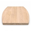 Half ovaal / tonvorm eiken tafelblad - 2,7 cm dik - prime eikenhout (A/B) - brede lamel (9-12 cm) - vaste afmetingen - gelijmd KD 8-12% Half ovaal / tonvorm eiken tafelblad - 2,7 cm dik - prime eikenhout (A/B) - brede lamel (9-12 cm) - vaste afmetingen - gelijmd KD 8-12%