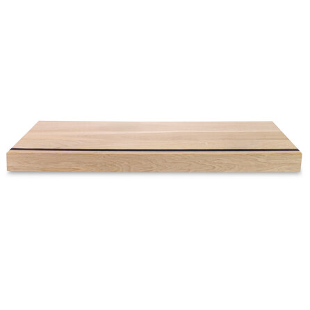 Eiken overzettrede - op maat - 2 cm dik met trapneus (7 cm) - prime eikenhout (A/B) - gelijmd KD 8-12% Eiken overzettrede - op maat - 2 cm dik met trapneus (7 cm) - prime eikenhout (A/B) - gelijmd KD 8-12%