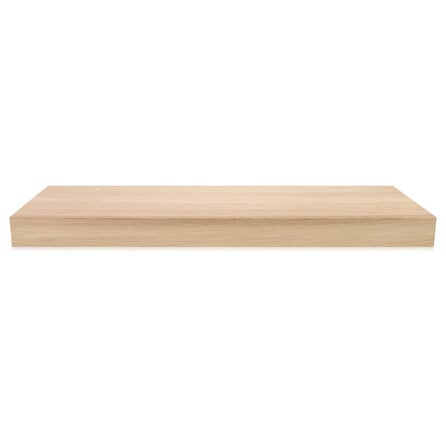 Eiken overzet venstertablet / vensterbank - op maat - 2 cm dik - met voorrrand / neus (2x6 cm)  - prime eikenhout (A/B) - gelijmd KD 8-12%