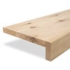 Eiken overzet venstertablet / vensterbank - op maat - 2 cm dik - met voorrrand / neus (2x6 cm) - rustiek eikenhout (B/C) - gelijmd KD 8-12% - Copy Eiken overzet venstertablet / vensterbank - op maat - 2 cm dik - met voorrrand / neus (2x6 cm) - rustiek eikenhout (B/C) - gelijmd KD 8-12% - Copy
