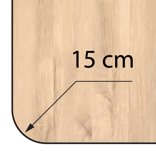 Radius: 15 cm