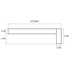 Eiken overzet venstertablet / vensterbank - op maat - 2 cm dik - met voorrrand / neus (2x6 cm)  - prime eikenhout (A/B) - gelijmd KD 8-12%