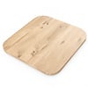 Eiken tafelblad met ronde hoeken - vierkant - 2,7 cm dik - rustiek eikenhout (B/C) - brede lamel (9-12 cm) - vaste afmetingen - gelijmd KD 8-12%