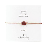 A Beautiful Story Gemstone Card Garnet