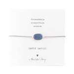 A Beautiful Story Gemstone Card Lapis Lazuli
