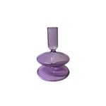 RAVIE Kandelaar in glas - Light Purple