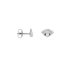 Shiny Eye Stud Silver - Single