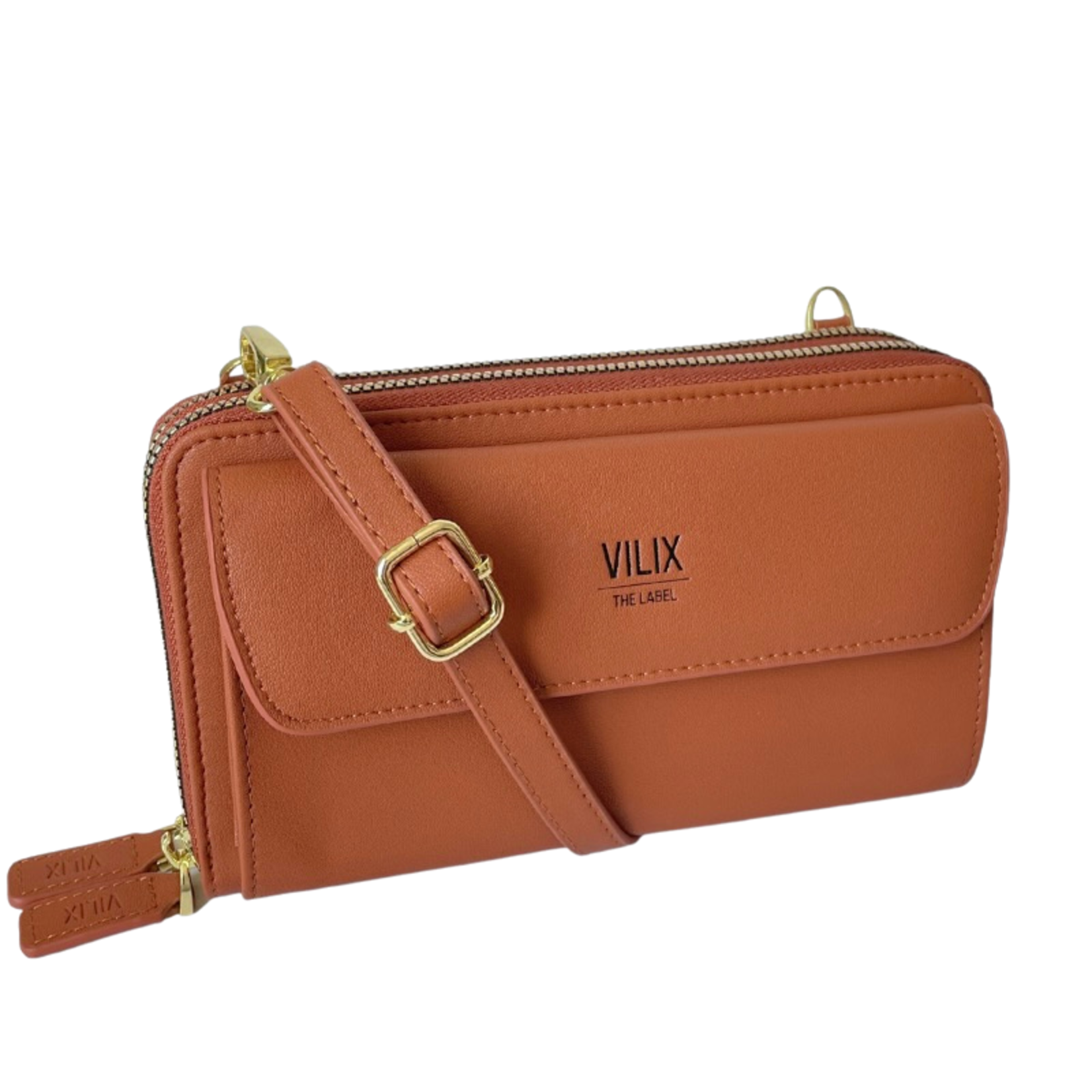 Vilix The Label Olivia Crossbody Tas | Cognac bruin