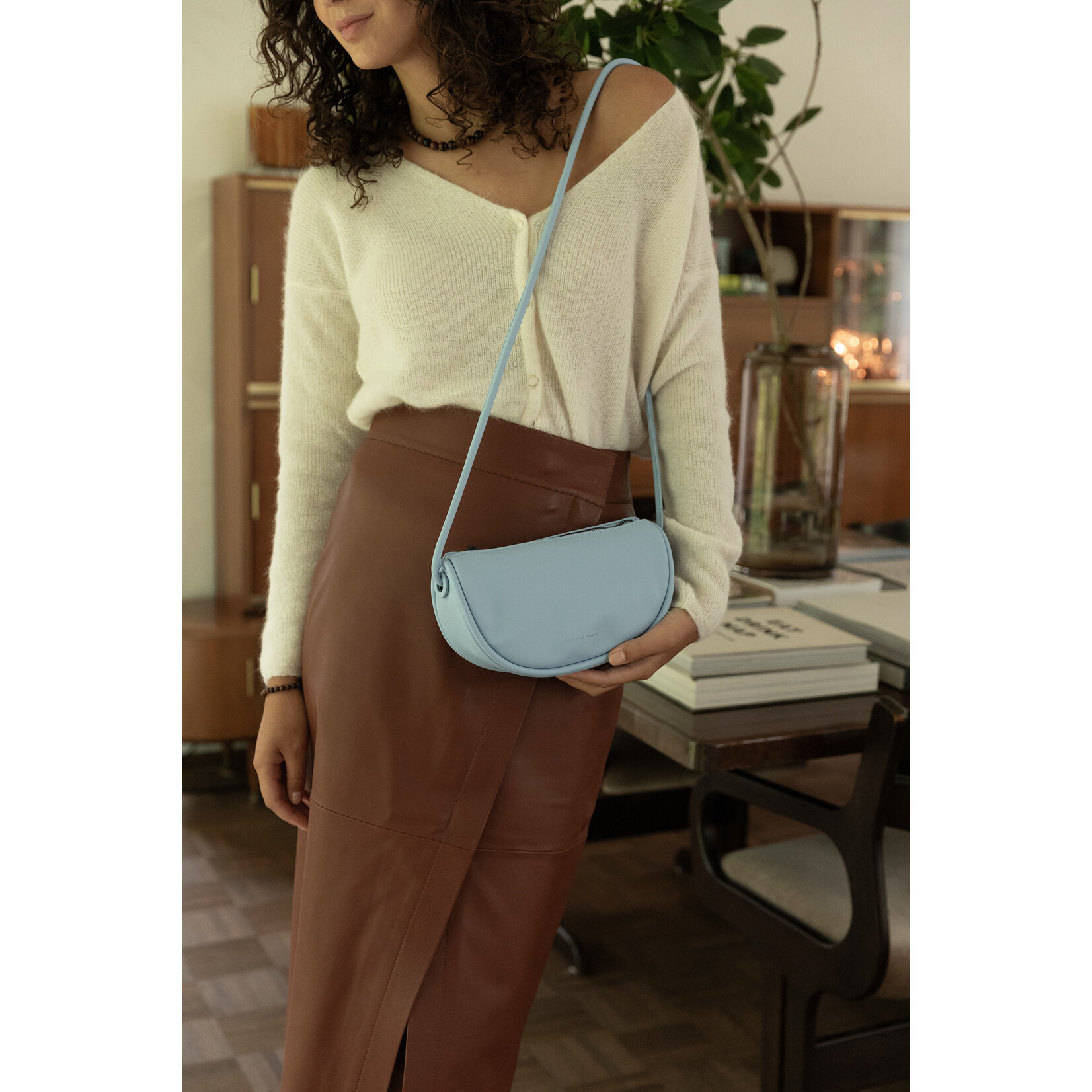 MONK & ANNA Mitsu Schoudertas/Crossbody | Sky Blue