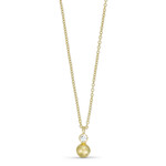 Pure by nat Necklace Pendant Ball - Gold Plated