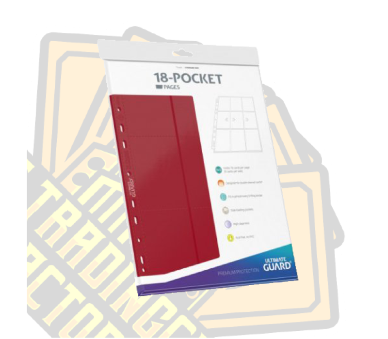 18-Pocket Pages Side-Loading ''Rood'' (10) - Ultimate Guard