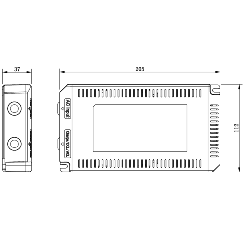 Noodunit voor LED panelen of LED spots