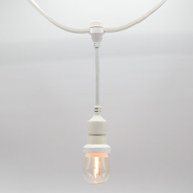 Hangende fitting (wit) - zelfmontage (excl. lamp)