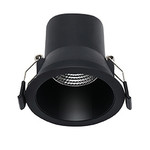 LED spot Miracle zwart, dimbaar, 6 watt, 3000K