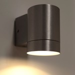 Wandlamp Alu down geborsteld