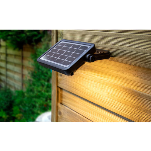 Solar buitenwandlamp Robo 5W met sensor - zwart