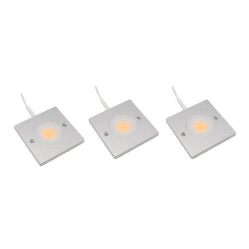 LED kastverlichting Alina complete set van 3 incl. touch dimmer