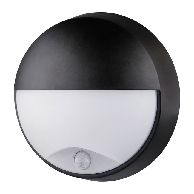 Eigentijdse ronde wandlamp met sensor