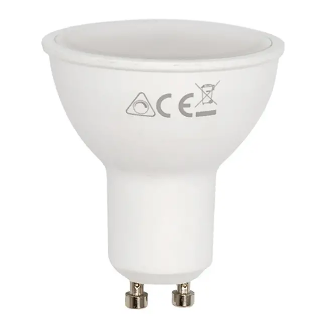 GU10 lichtbron van 7W, 2700K, 36 graden, dimbaar