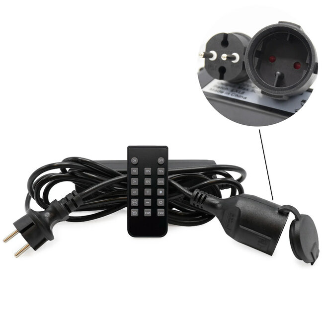 Dimmerset met afstandsbediening en timer - 350W