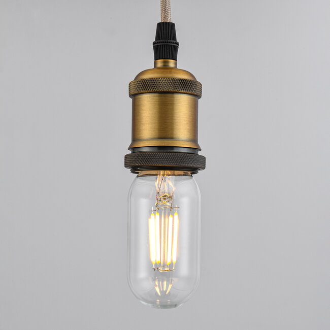 LED filament buislamp van 4W, 2700K, helder glas - dimbaar