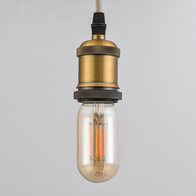LED filament buislampvan 4W 2200K, amber glas - dimbaar
