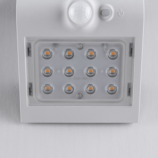 Solar wandlamp Alien 1,5W met sensor - wit