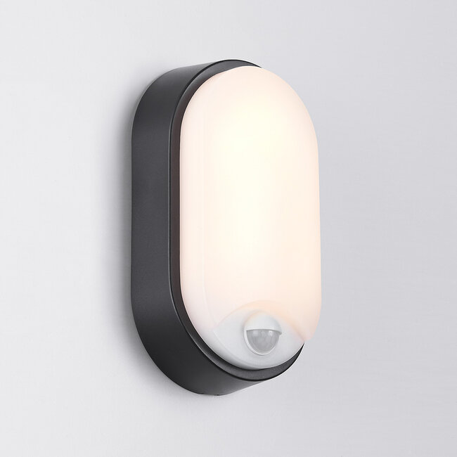 Ovale lamp met sensor drie verschillende kleurstanden