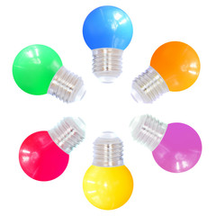 Ampoule LED colorée, 1 watt, rouge, grande enveloppe, Ø60 - LumenXL
