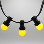 Lichterkette Glühbirne farbig, LED 1 Watt, gelb