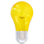 Lichterkette Glühbirne farbig, LED mit Abdeckung & Linse, gelb - 1 Watt