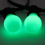 Lichterkette Glühbirne farbig, große Abdeckung, grün, LED 2 & 5 Watt
