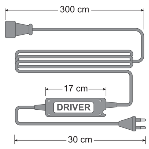 Dimmer inklusive Fernbedienung, bis zu 500 Watt