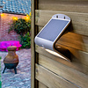Solar-Wandleuchte Single Conan 2,3W mit Sensor - weiß