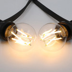 7W & 9W Filament Glühlampe, 2200-2700K, Klarglas Ø60, dimmbar bis warm