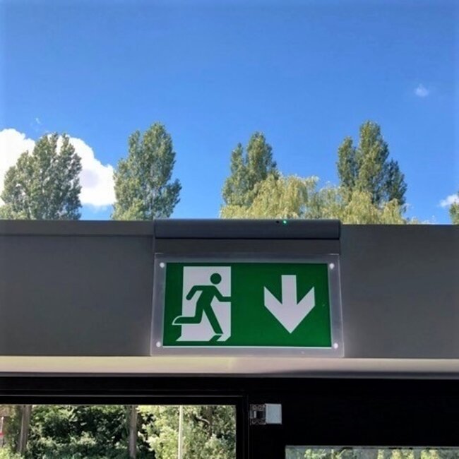 Surface-mounted emergency lighting on swivel OTG-FF