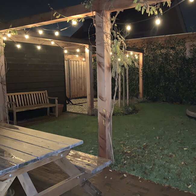 Warm white bulbs with opaque cover, Ø45