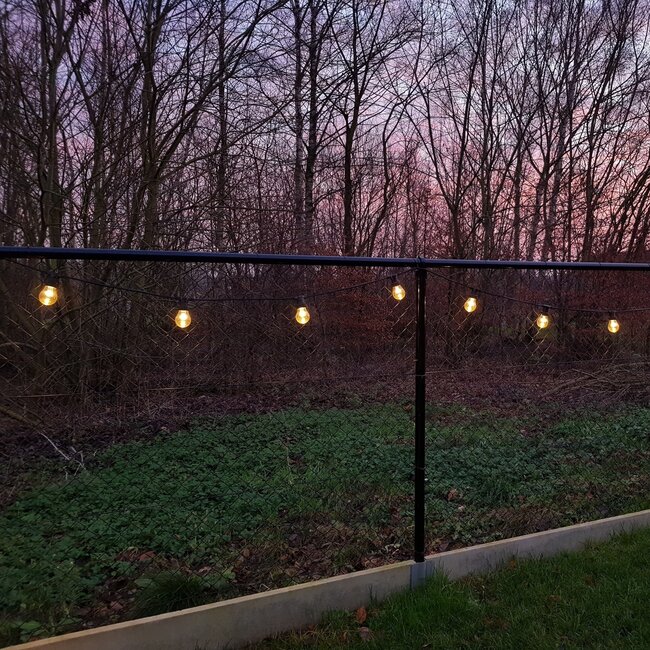 Warm white bulbs with large transparent cover and lens - Ø60