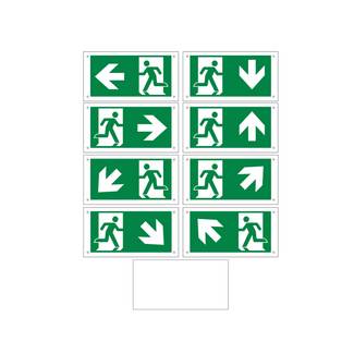 Emergency lighting legends for OTG-FF-6, OTG-VV-5 and OTG-HH-1