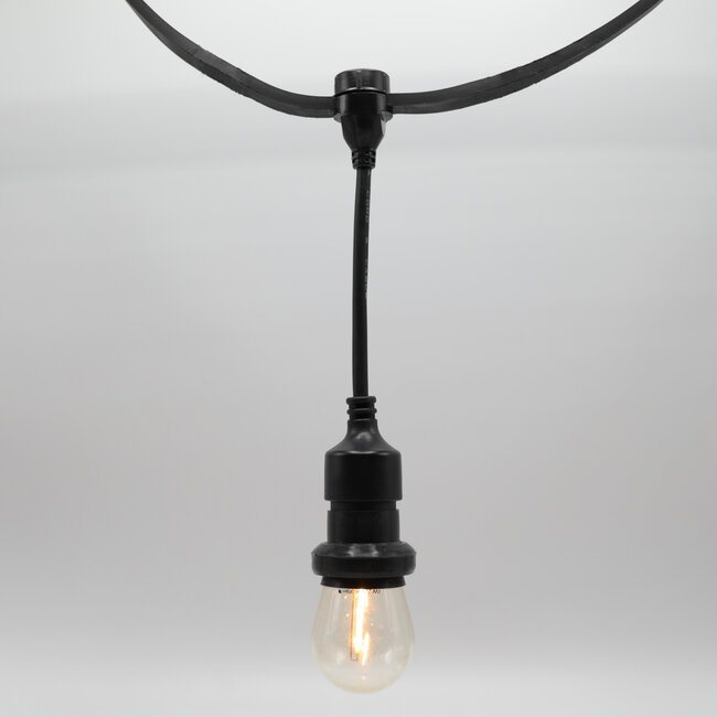 Black pendant light socket - self assembly (excl. bulbs)