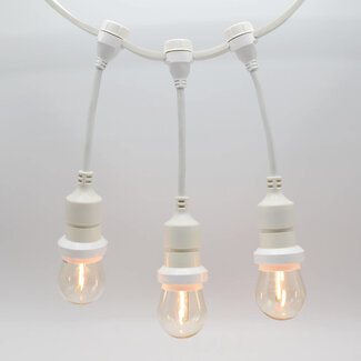 White pendant light socket - self assembly (excl. bulbs)