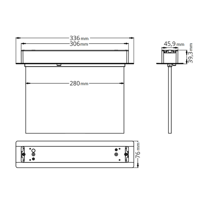 Recessed emergency lighting OTG-HH-1