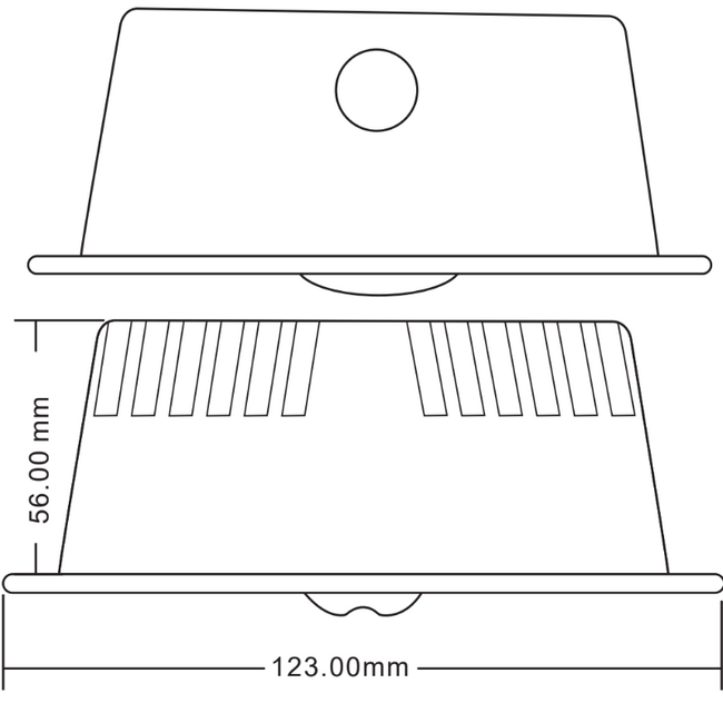 Recessed or surface-mounted emergency light MTSPOT