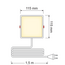 Square LED downlight 6W - 115 x Ø115 mm