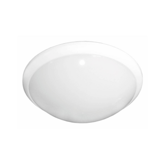 Outdoor ceiling and wall light with motion sensor - white and round