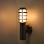 Outdoor wall light - grey stainless steel