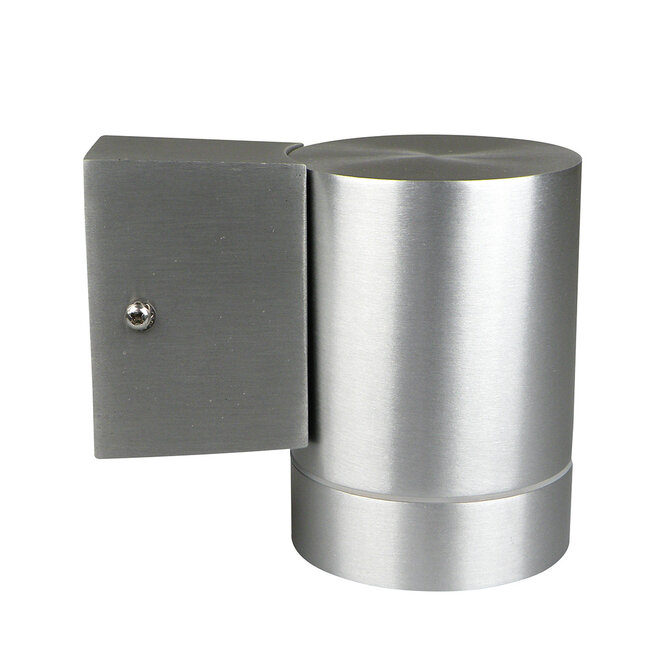 Outdoor down wall light Alu in brushed steel - GU10 bulb