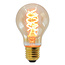 A60 dimmable DNA spiral bulb, amber glass, 1800K 4W